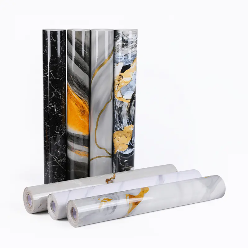 3D Mermer Desenli Patlamaya Dayanıklı PVC Film